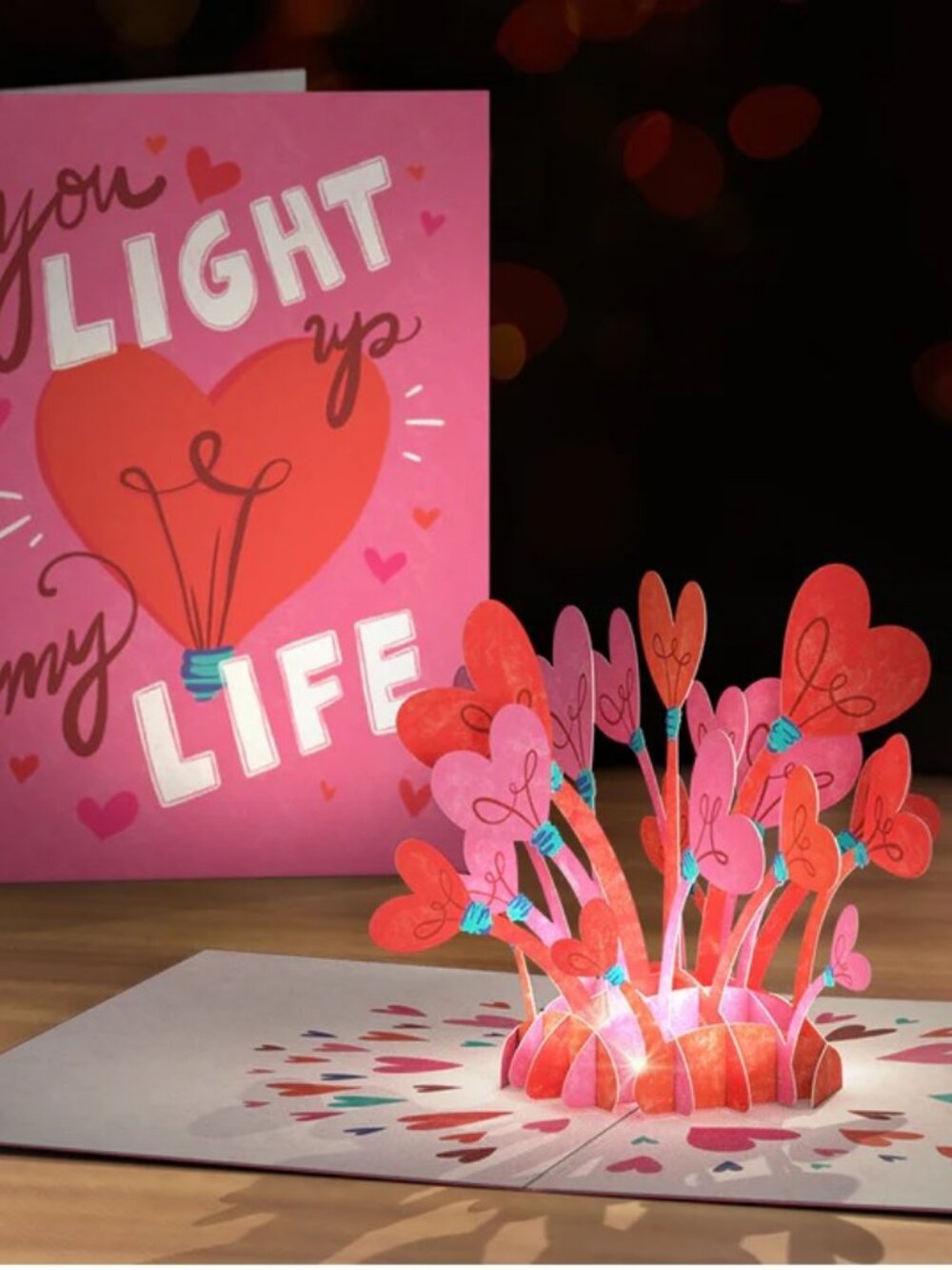 You Light Up My Life Light-Up Beautiful Pop-Up Card